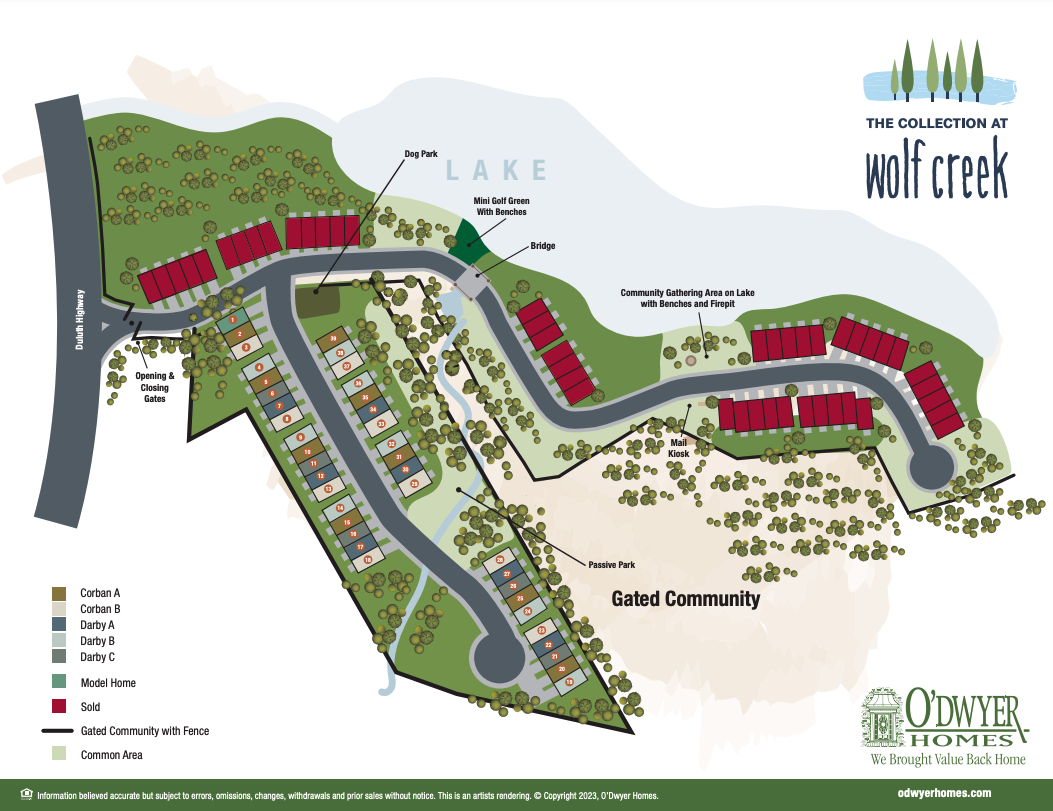 Wolfcreek site map