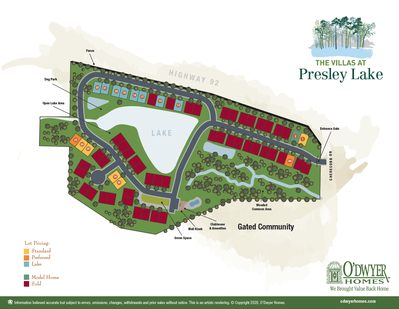 Presley Lake Site Map